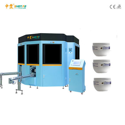 Mesin Sablon Otomatis 45KW 4 Warna Untuk Botol Hewan Peliharaan