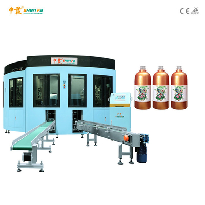 1-8 Sablon Warna Sepenuhnya Otomatis Dan Mesin Hot Stamping Untuk Botol Kaca