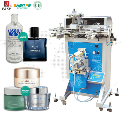 Cream Jars Cone Bentuk Screen Printing Machine Untuk kemasan kosmetik