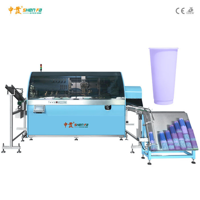 Mesin cetak layar cangkir plastik otomatis 5KW AC380V