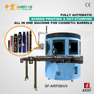 Pen Barrel E Cigarette Vape Auto Servo Screen Printing Machine Untuk Logam Dan Plastik