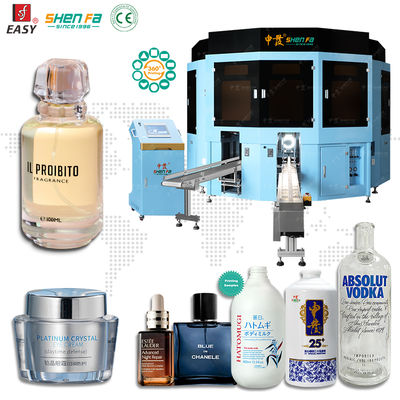 Mesin cetak layar servo 8-warna untuk botol 30-60 pcs / min