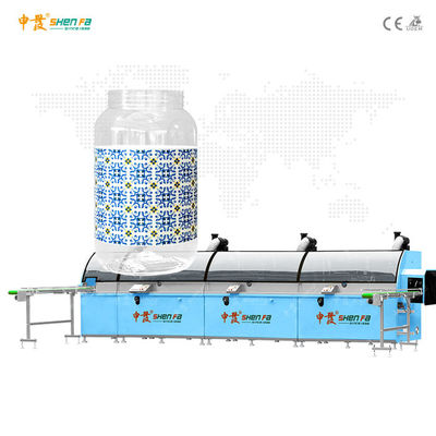 Pengeringan UV 1-3 warna Mesin Sablon Otomatis Untuk Botol Galon