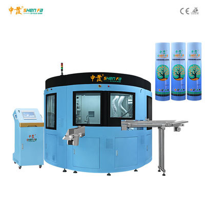 Mesin Cetak Sablon Servo Tabung Lunak 1-7 Mesin Pernis Hot Stamping All In One